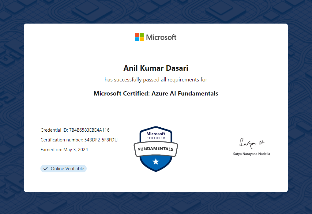 Azure AI Fundamentals (AI-900)